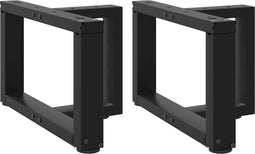 vidaXL - Salontafelpoten - 2 - st - T-vormig - 40x25x(30-31) - cm - staal - zwart
