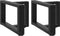 vidaXL - Salontafelpoten - 2 - st - T-vormig - 40x25x(30-31) - cm - staal - zwart
