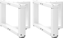 vidaXL - Salontafelpoten - 2 - st - T-vormig - 40x25x(30-31) - cm - staal - wit