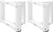 vidaXL - Salontafelpoten - 2 - st - T-vormig - 40x25x(30-31) - cm - staal - wit