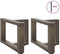 vidaXL - Salontafelpoten - 2 - st - T-vormig - 40x25x(30-31) - cm - staal - naturel