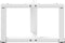 vidaXL - Salontafelpoten - 2 - st - T-vormig - 40x25x(30-31) - cm - staal - wit