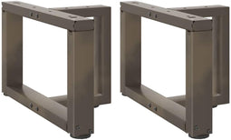 vidaXL - Salontafelpoten - 2 - st - T-vormig - 50x25x(30-31) - cm - staal - naturel