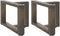 vidaXL - Salontafelpoten - 2 - st - T-vormig - 50x25x(30-31) - cm - staal - naturel