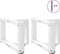vidaXL - Salontafelpoten - 2 - st - T-vormig - 50x25x(30-31) - cm - staal - wit