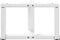 vidaXL - Salontafelpoten - 2 - st - T-vormig - 50x25x(30-31) - cm - staal - wit