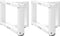 vidaXL - Salontafelpoten - 2 - st - T-vormig - 50x25x(30-31) - cm - staal - wit