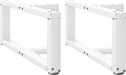 vidaXL - Salontafelpoten - 2 - st - T-vormig - 60x25x(30-31) - cm - staal - wit
