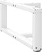 vidaXL - Salontafelpoten - 2 - st - T-vormig - 60x25x(30-31) - cm - staal - wit