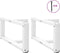 vidaXL - Salontafelpoten - 2 - st - T-vormig - 60x25x(30-31) - cm - staal - wit