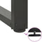 vidaXL - Salontafelpoten - 2 - st - T-vormig - 60x25x(30-31) - cm - staal - antraciet