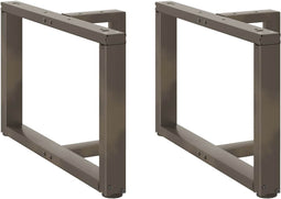 vidaXL - Salontafelpoten - 2 - st - T-vormig - 60x25x(42-43) - cm - staal - naturel