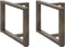 vidaXL - Salontafelpoten - 2 - st - T-vormig - 60x25x(42-43) - cm - staal - naturel