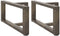 vidaXL - Salontafelpoten - 2 - st - T-vormig - 70x25x(30-31) - cm - staal - naturel