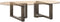 vidaXL - Salontafelpoten - 2 - st - T-vormig - 70x25x(30-31) - cm - staal - naturel