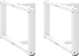vidaXL - Salontafelpoten - 2 - st - T-vormig - 70x25x(42-43) - cm - staal - wit