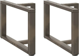vidaXL - Salontafelpoten - 2 - st - T-vormig - 70x25x(42-43) - cm - staal - naturel