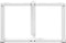 vidaXL - Salontafelpoten - 2 - st - T-vormig - 70x25x(42-43) - cm - staal - wit