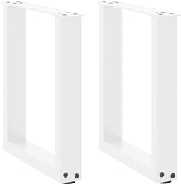 vidaXL - Salontafelpoten - 2 - st - U-vormig - 28x(42-43) - cm - staal - wit