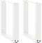 vidaXL - Salontafelpoten - 2 - st - U-vormig - 28x(42-43) - cm - staal - wit