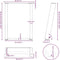 vidaXL - Salontafelpoten - 2 - st - U-vormig - 28x(42-43) - cm - staal - wit