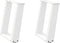 vidaXL - Salontafelpoten - 2 - st - U-vormig - 28x(42-43) - cm - staal - wit