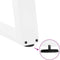 vidaXL - Salontafelpoten - 2 - st - U-vormig - 28x(42-43) - cm - staal - wit