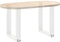 vidaXL - Salontafelpoten - 2 - st - U-vormig - 28x(42-43) - cm - staal - wit