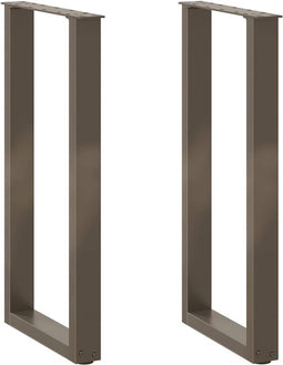 vidaXL - Salontafelpoten - 2 - st - U-vormig - 28x(72-73) - cm - staal - naturel
