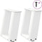 vidaXL - Salontafelpoten - 2 - st - U-vormig - 30x(30-31) - cm - staal - wit