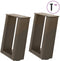 vidaXL - Salontafelpoten - 2 - st - U-vormig - 30x(30-31) - cm - staal - naturel