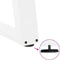 vidaXL - Salontafelpoten - 2 - st - U-vormig - 30x(30-31) - cm - staal - wit