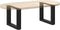 vidaXL - Salontafelpoten - 2 - st - U-vormig - 30x(30-31) - cm - staal - zwart