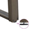 vidaXL - Salontafelpoten - 2 - st - U-vormig - 30x(30-31) - cm - staal - naturel