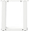 vidaXL - Salontafelpoten - 2 - st - U-vormig - 30x(30-31) - cm - staal - wit
