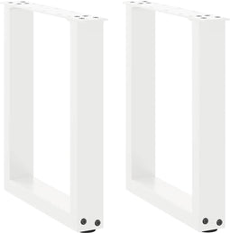 vidaXL - Salontafelpoten - 2 - st - U-vormig - 38x(42-43) - cm - staal - wit