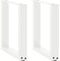 vidaXL - Salontafelpoten - 2 - st - U-vormig - 38x(42-43) - cm - staal - wit