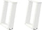vidaXL - Salontafelpoten - 2 - st - U-vormig - 38x(42-43) - cm - staal - wit