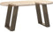 vidaXL - Salontafelpoten - 2 - st - U-vormig - 38x(42-43) - cm - staal - naturel
