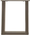 vidaXL - Salontafelpoten - 2 - st - U-vormig - 38x(42-43) - cm - staal - naturel