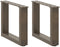 vidaXL - Salontafelpoten - 2 - st - U-vormig - 40x(30-31) - cm - staal - naturel