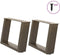 vidaXL - Salontafelpoten - 2 - st - U-vormig - 40x(30-31) - cm - staal - naturel