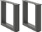 vidaXL - Salontafelpoten - 2 - st - U-vormig - 40x(30-31) - cm - staal - antraciet