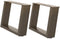 vidaXL - Salontafelpoten - 2 - st - U-vormig - 40x(30-31) - cm - staal - naturel