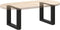 vidaXL - Salontafelpoten - 2 - st - U-vormig - 40x(30-31) - cm - staal - zwart