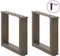 vidaXL - Salontafelpoten - 2 - st - U-vormig - 40x(30-31) - cm - staal - naturel