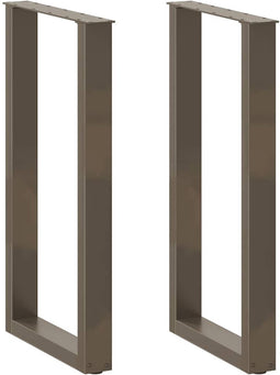 vidaXL - Salontafelpoten - 2 - st - U-vormig - 40x(90-91) - cm - staal - naturel