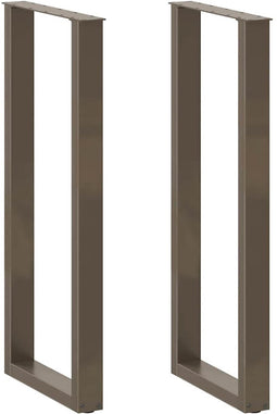 vidaXL - Salontafelpoten - 2 - st - U-vormig - 50x(110-111) - cm - staal - naturel