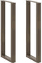 vidaXL - Salontafelpoten - 2 - st - U-vormig - 50x(110-111) - cm - staal - naturel