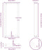 vidaXL - Salontafelpoten - 2 - st - U-vormig - 50x(110-111) - cm - staal - antraciet